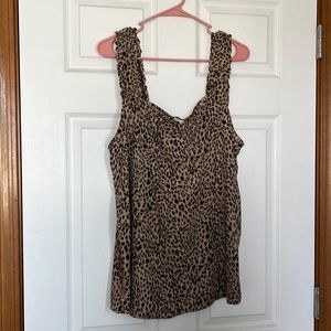 Women’s Pleione XL Leopard Print Tank Top NWT